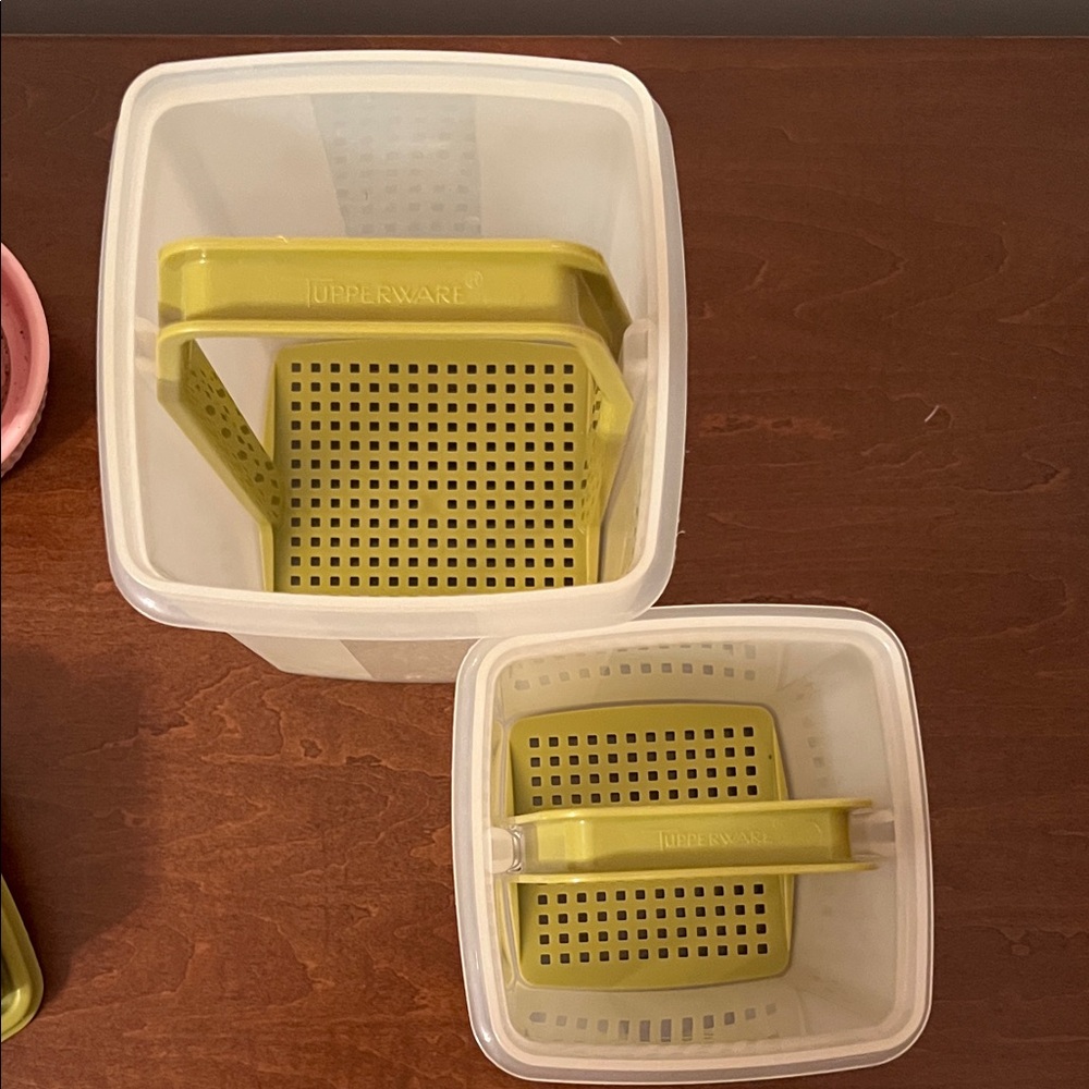 Tupperware Green and White Kitchen Storage Containers - Picture 3 of 11